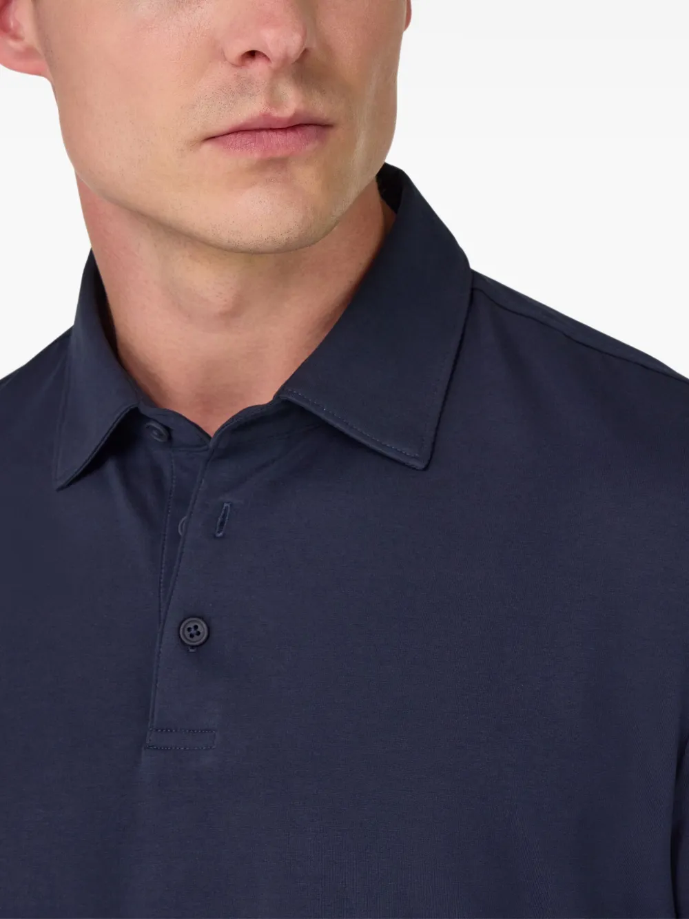 Boggi Milano Poloshirt van stretch-katoen Blauw