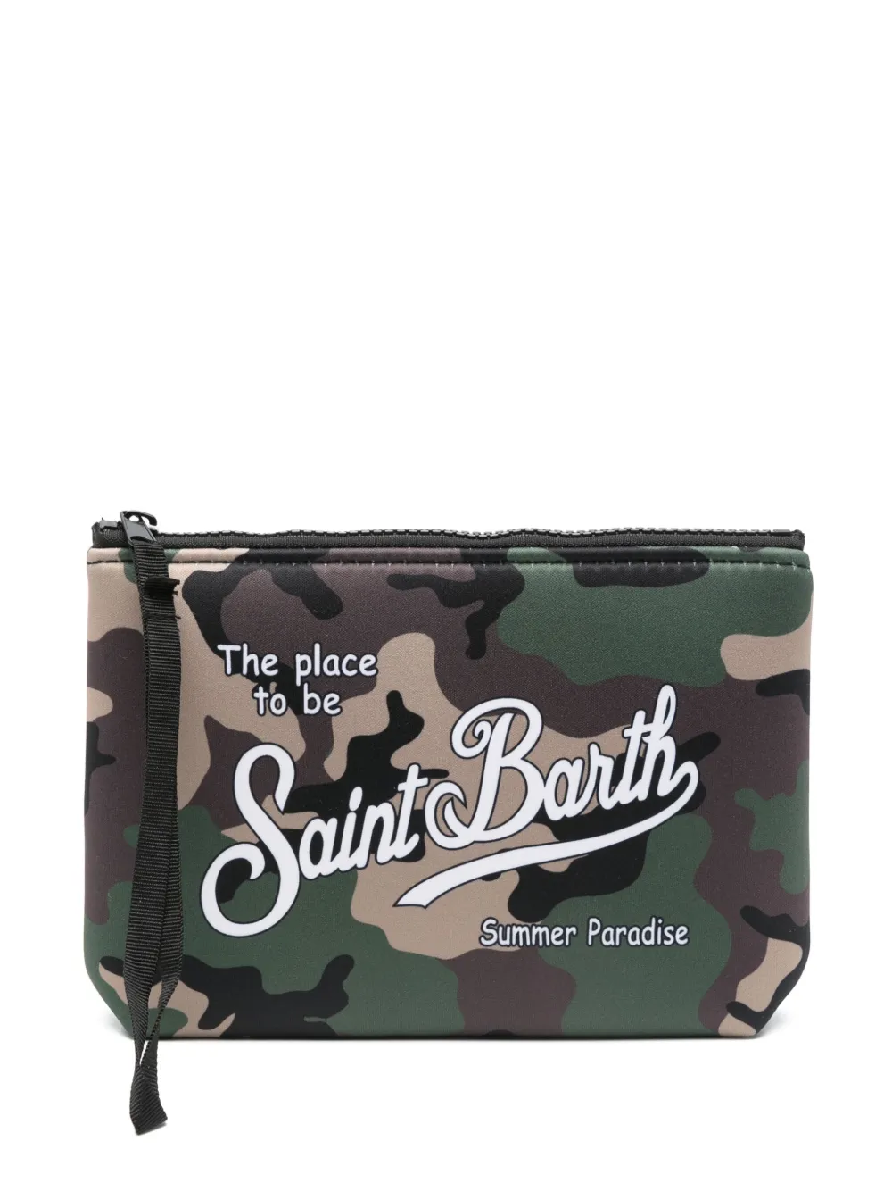 MC2 Saint Barth Kids Aline コスメポーチ - グリーン MC2 Saint Barth Kids Aline コスメポーチ - グリーン