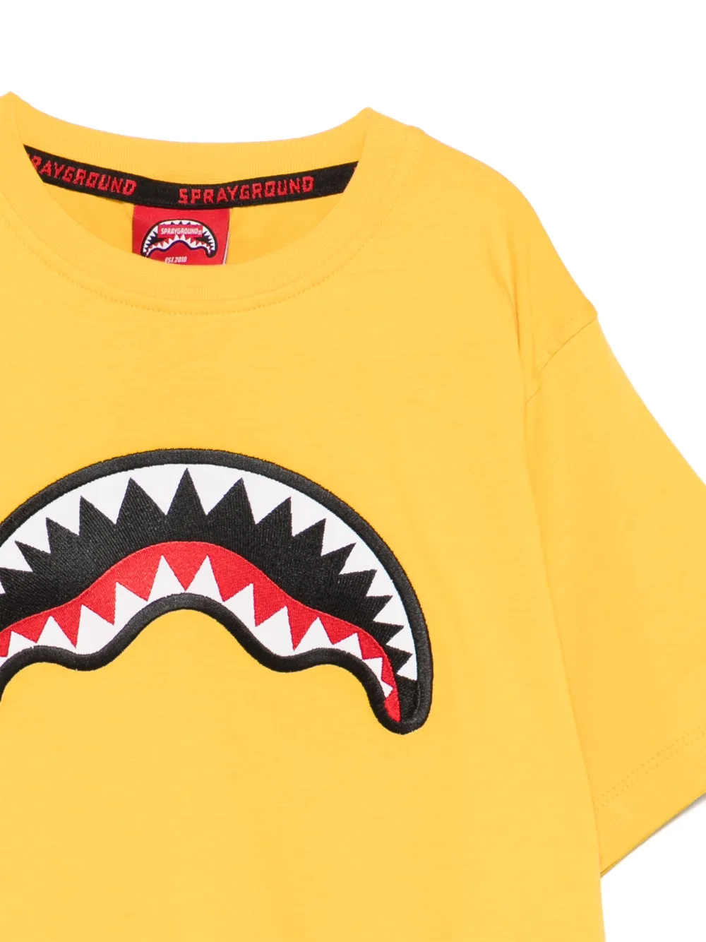 sprayground kid T-shirt met logoprint Geel