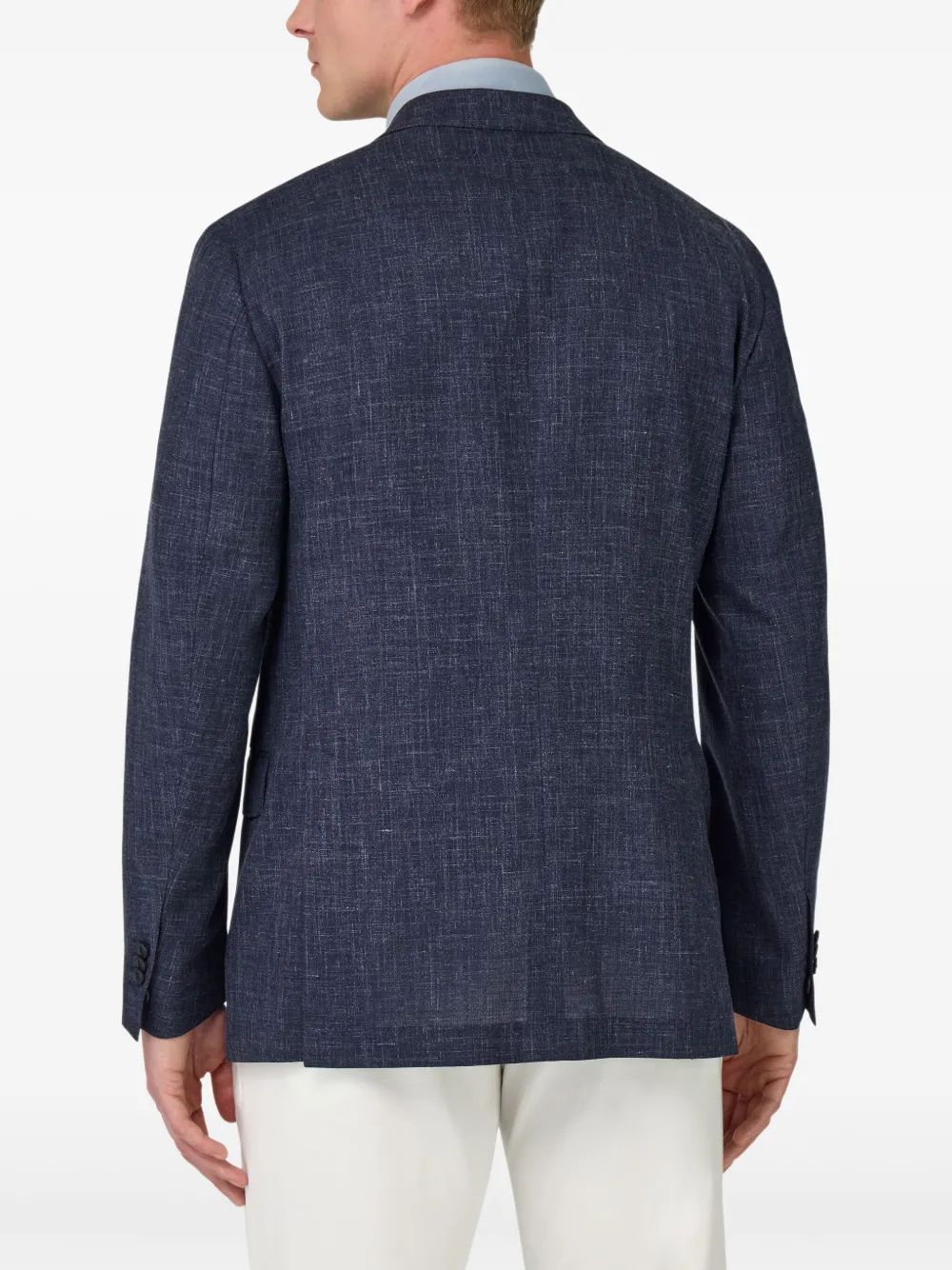 Boggi Milano Linnen blazer Blauw