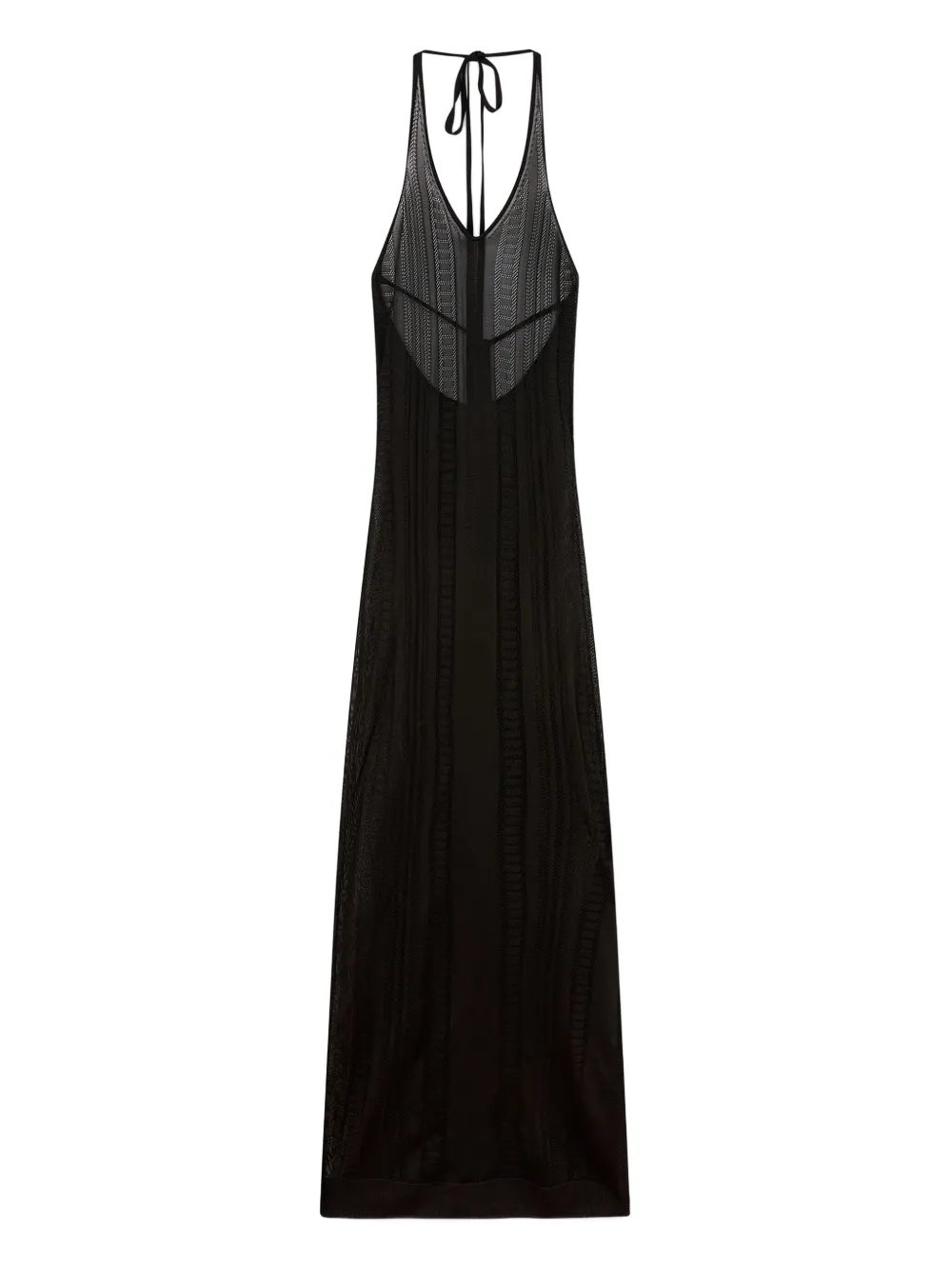 Donde Esteban Guayabera knitted maxi dress | Black | Image 1