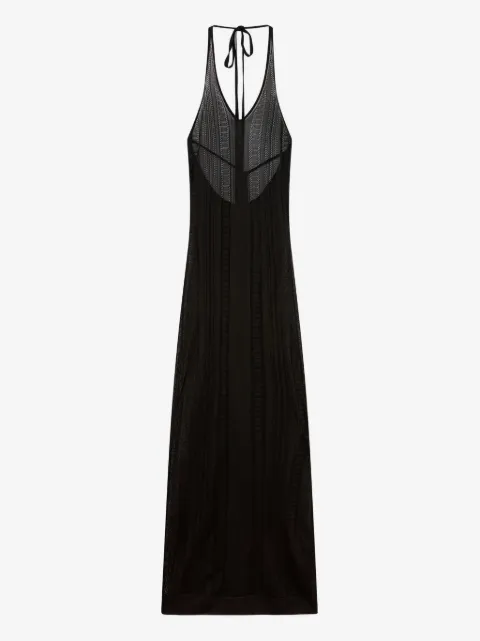 Donde Esteban Guayabera knitted maxi dress