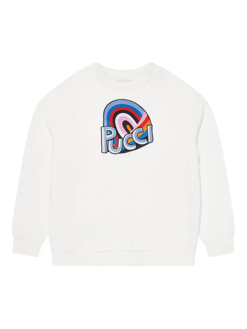 PUCCI Junior sudadera con logo estampado | blanco | Image 1