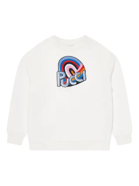 PUCCI Junior sudadera con logo estampado