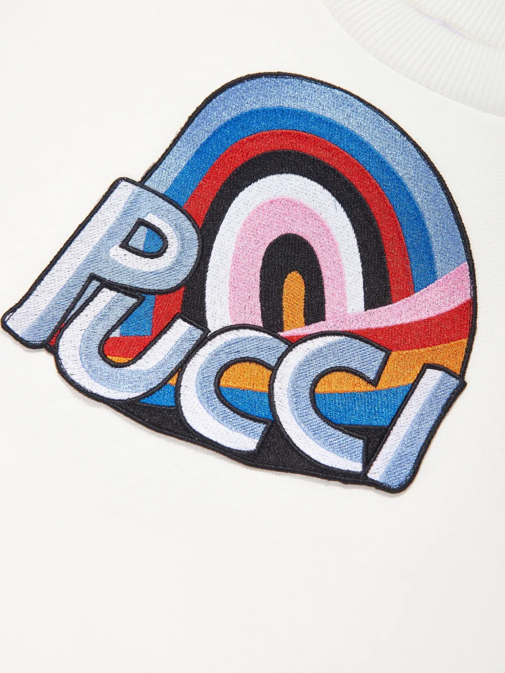 PUCCI Junior Sweater met logoprint Wit