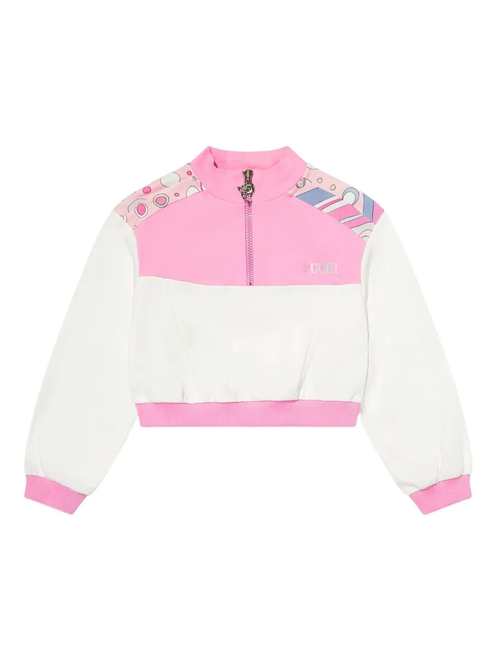 PUCCI Junior sudadera con diseño de paneles | blanco | Image 1