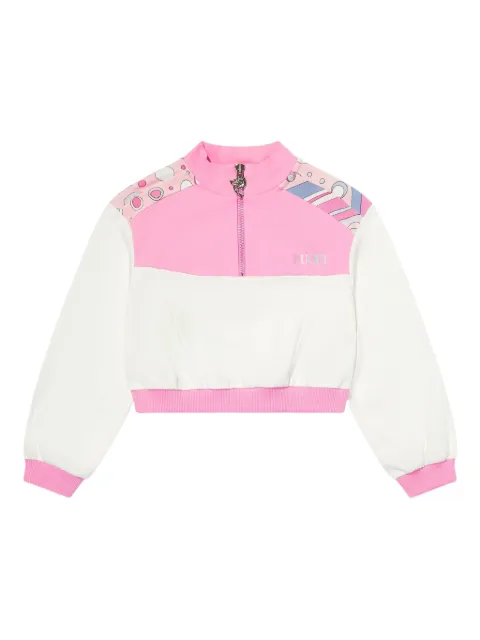 PUCCI Junior panelled-design sweatshirt 