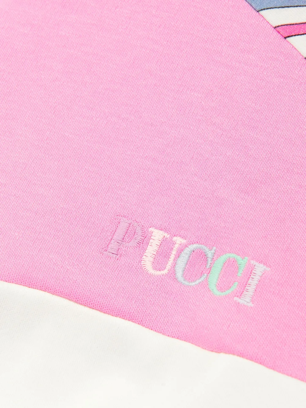 PUCCI Junior Sweater met vlakken Wit