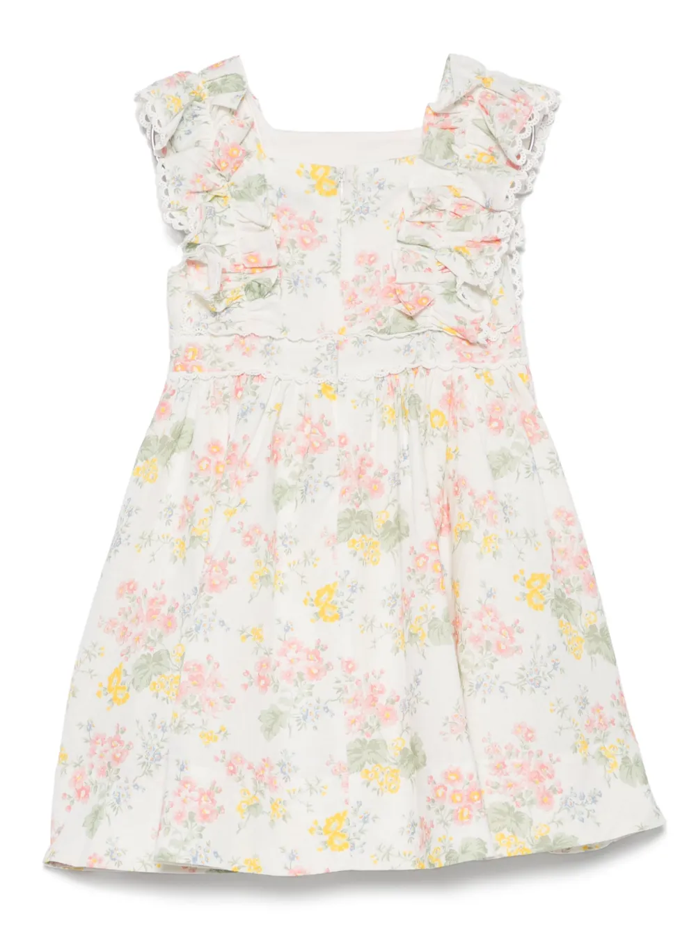 Tartine Et Chocolat Jurk met Delicate Flowery-print Wit