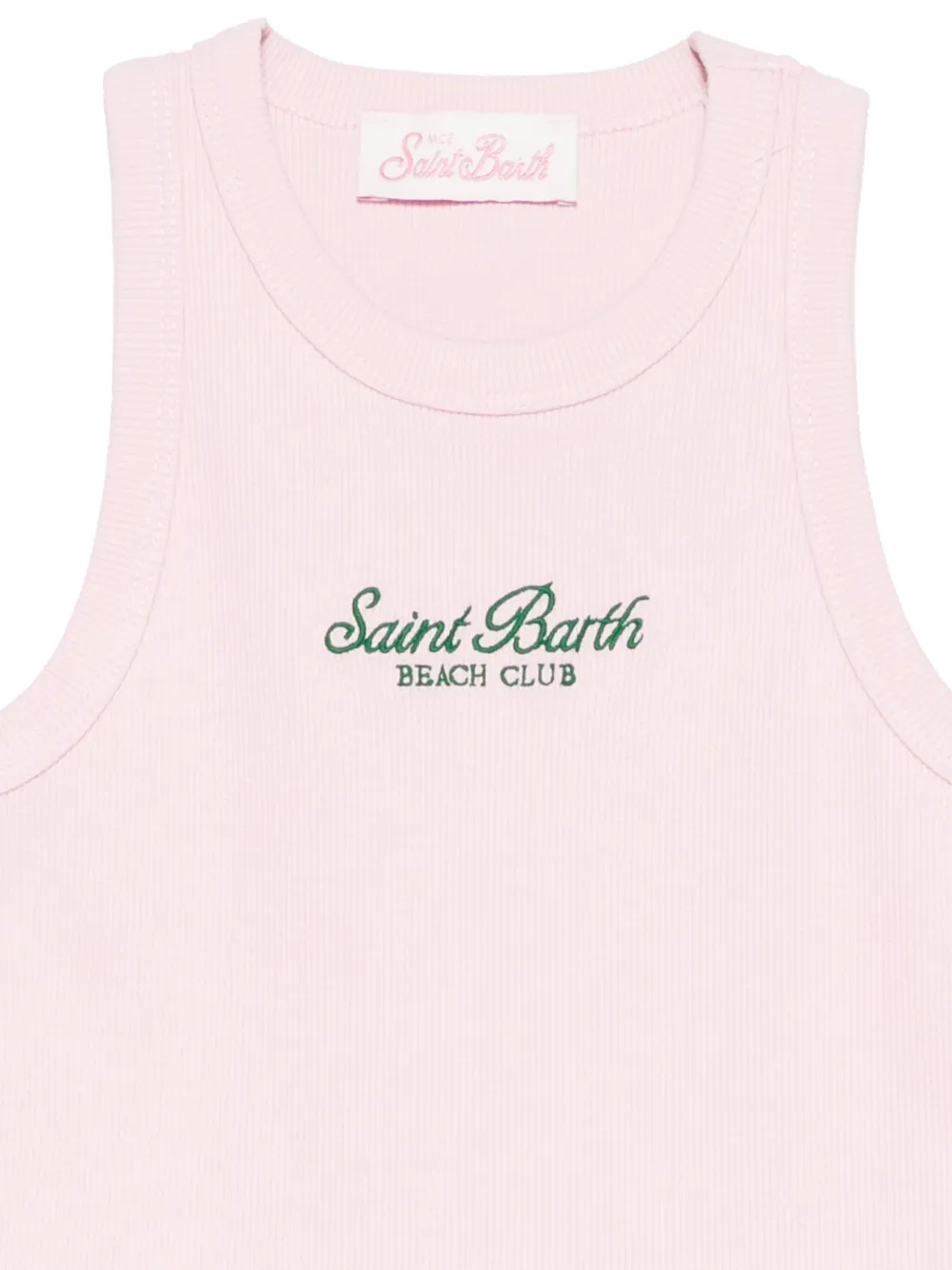 MC2 Saint Barth Kids Top met geborduurd logo Roze