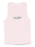 MC2 Saint Barth Kids logo-embroidered top - Pink
