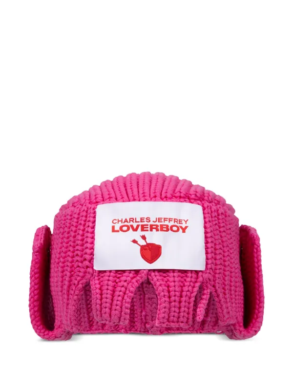 CHARLES JEFFREY ベレー帽 ピンク CHUNKY EARS BEANIE in PINK
