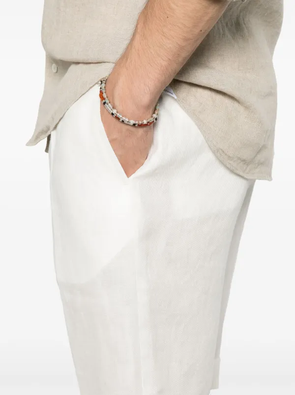 BARBA Napoli リネンショートパンツ Barba リネン ショートパンツ | ホワイト | FARFETCH JP