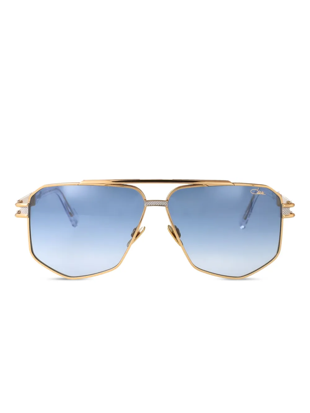 Cazal Zonnebril met logo Goud