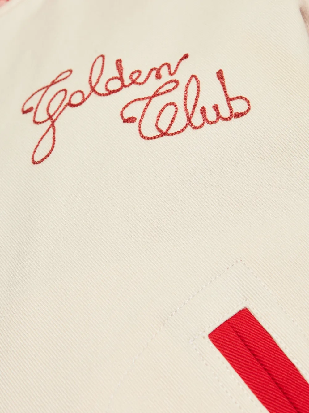 Golden Goose Bomberjack met borduurwerk Wit