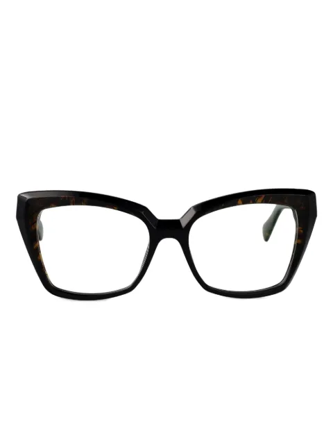 Cazal Brille mit Logo-Print