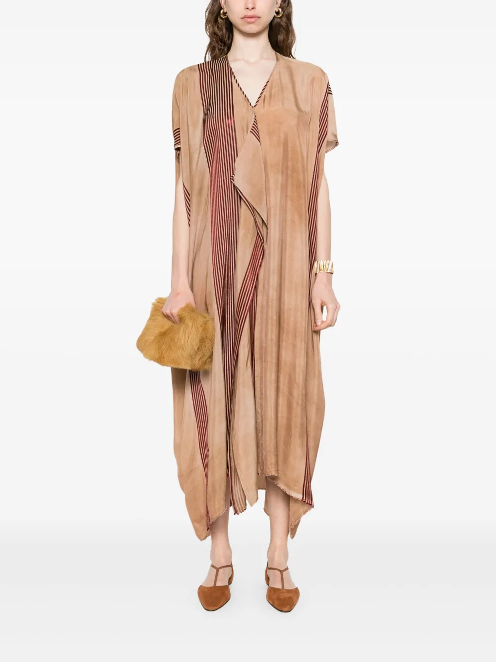 Uma Wang Addy maxi-jurk - Beige