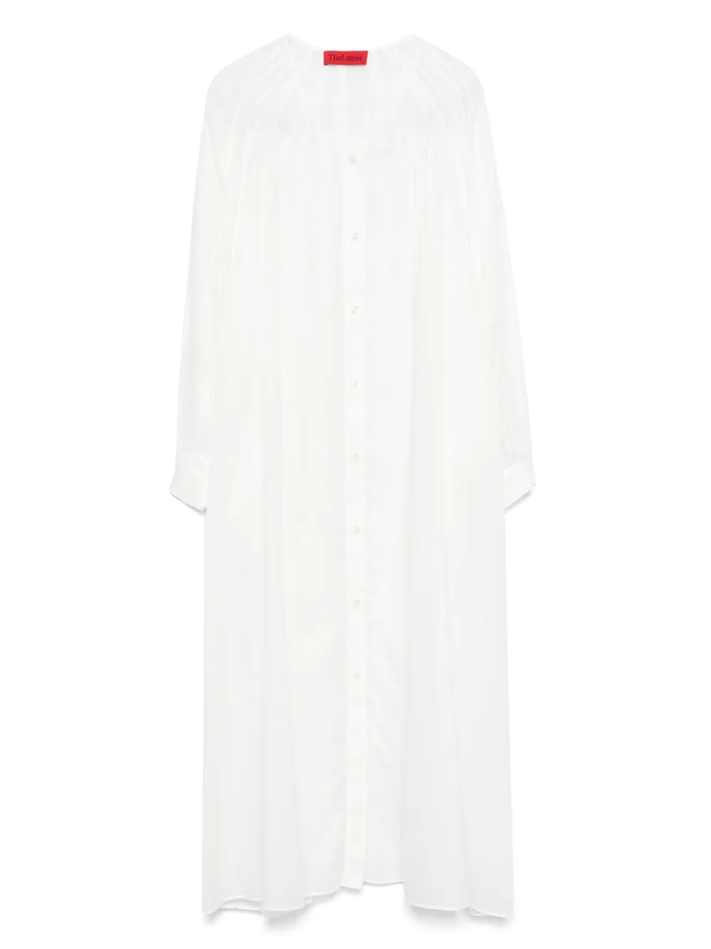 THELATEST Mittellanges Hemdkleid | Weiß | Image 1