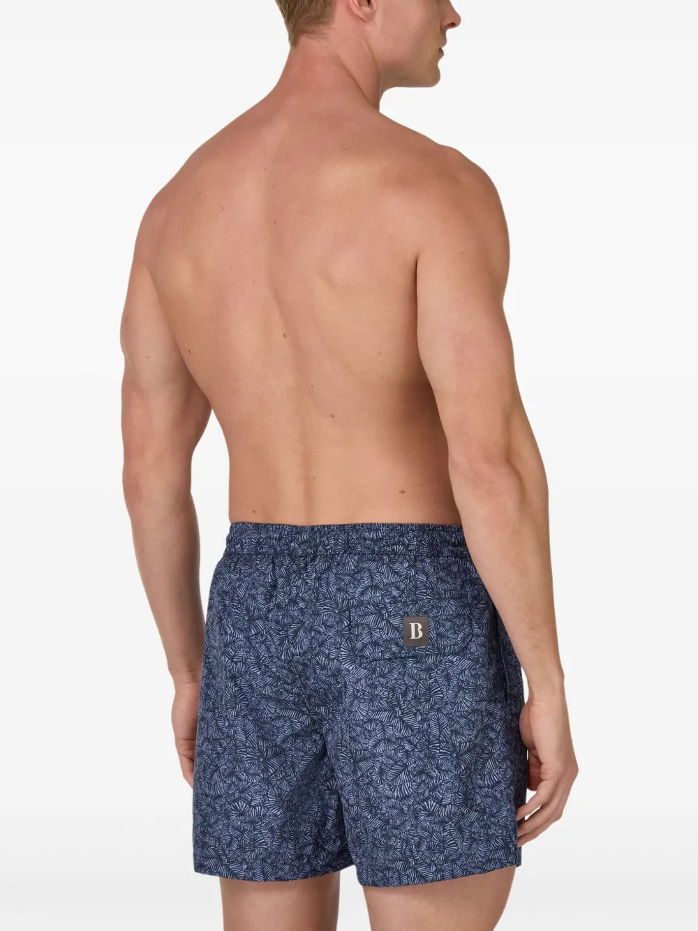 Boggi Milano Zwembroek met logopatch Blauw