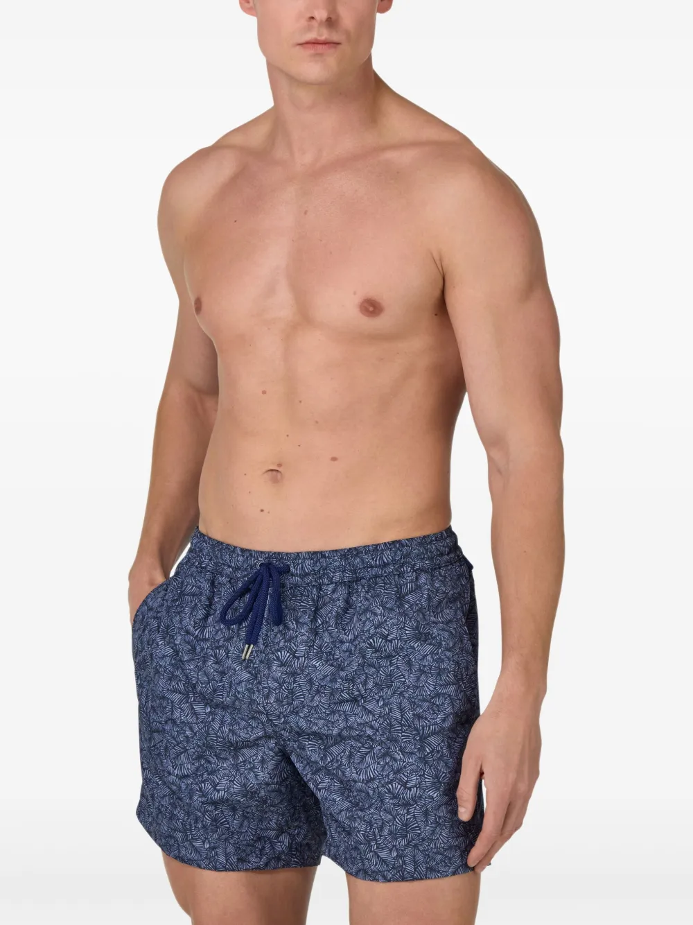 Boggi Milano Bermuda de praia com patch de logo | Image 2