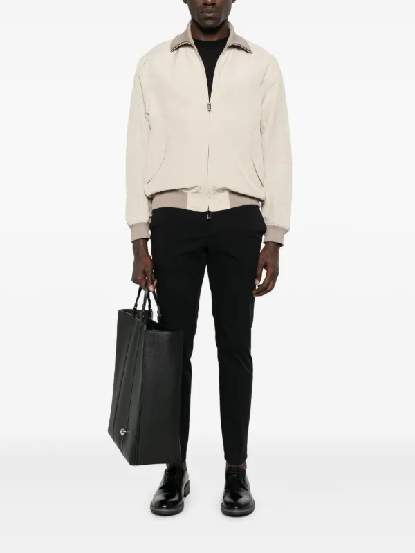 EMPORIO ARMANI ジャケット　短丈ジャケット Emporio Armani スラブ ジャケット | ニュートラル | FARFETCH JP
