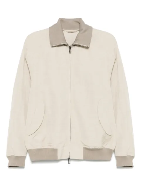 Emporio Armani slub-textured jacket
