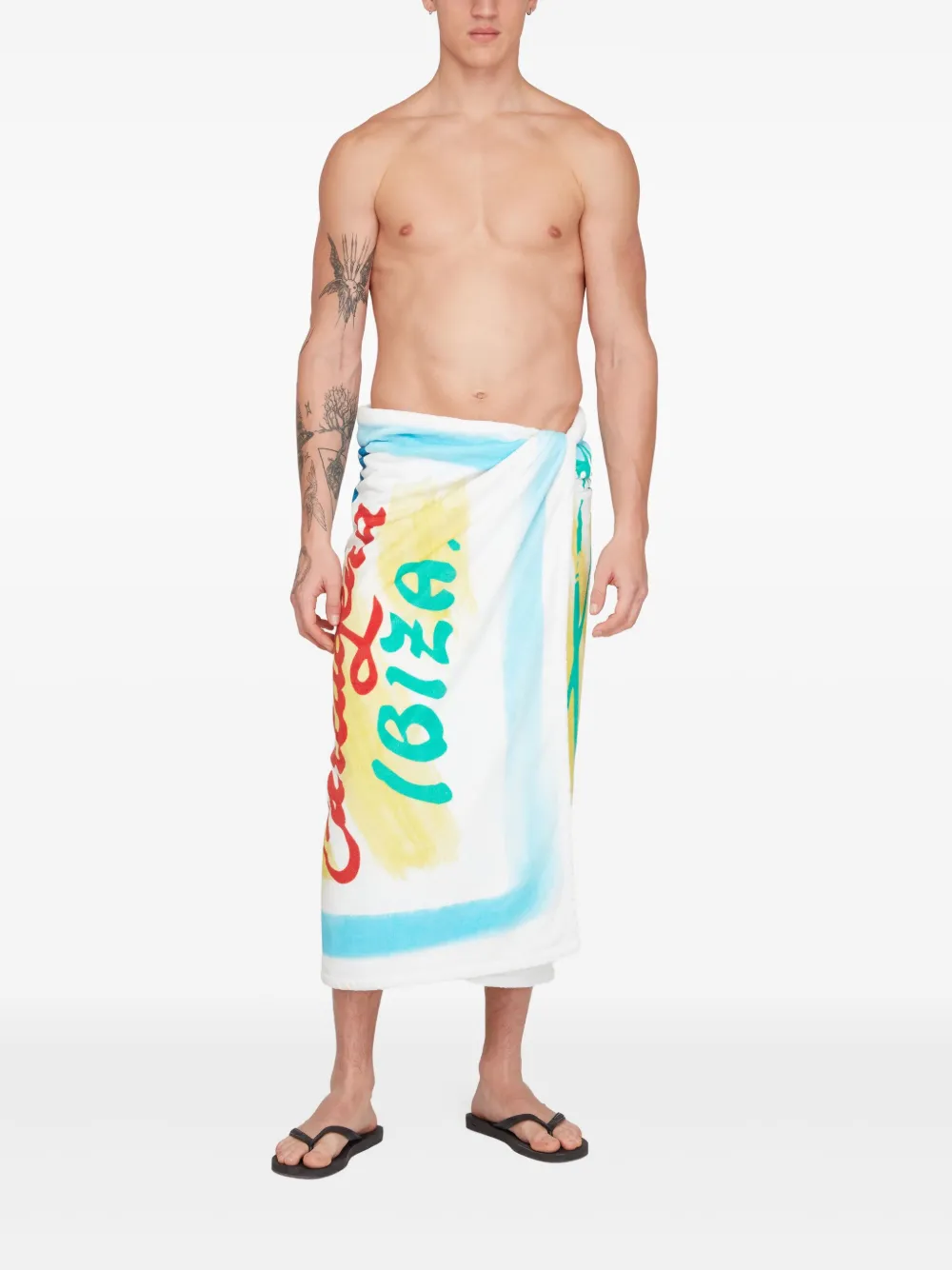 Donde Esteban logo-print beach towel | Beach Accessories | Image 2