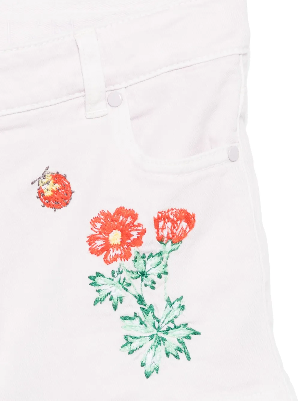 Stella McCartney Kids Shorts met geborduurde bloemen Roze