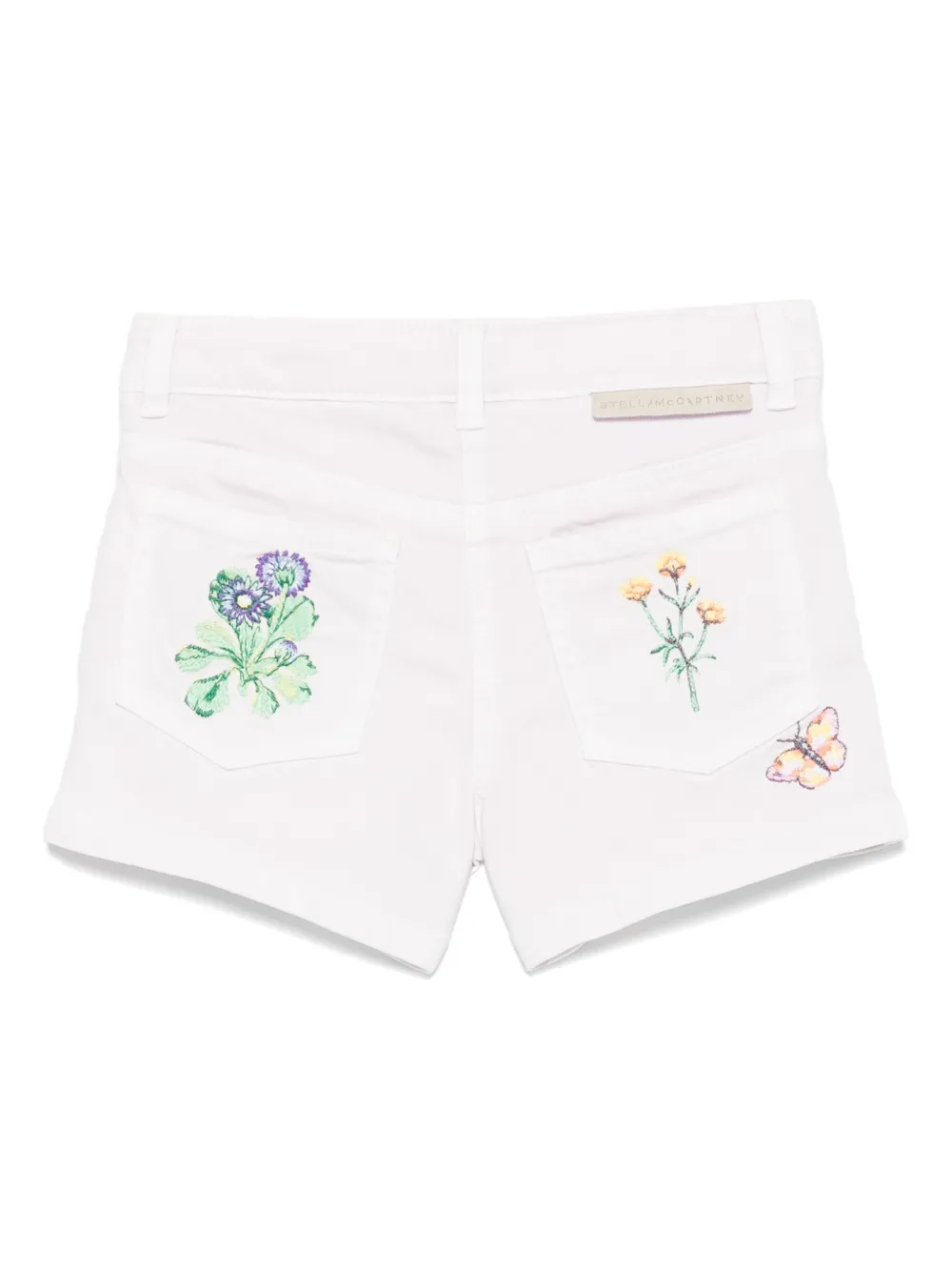 Stella McCartney Kids Shorts met geborduurde bloemen Roze