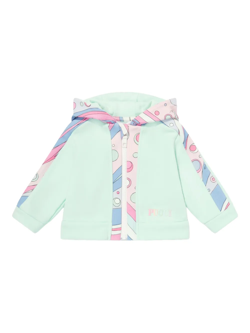 PUCCI Junior Fontane-print hoodie | Green | Image 1