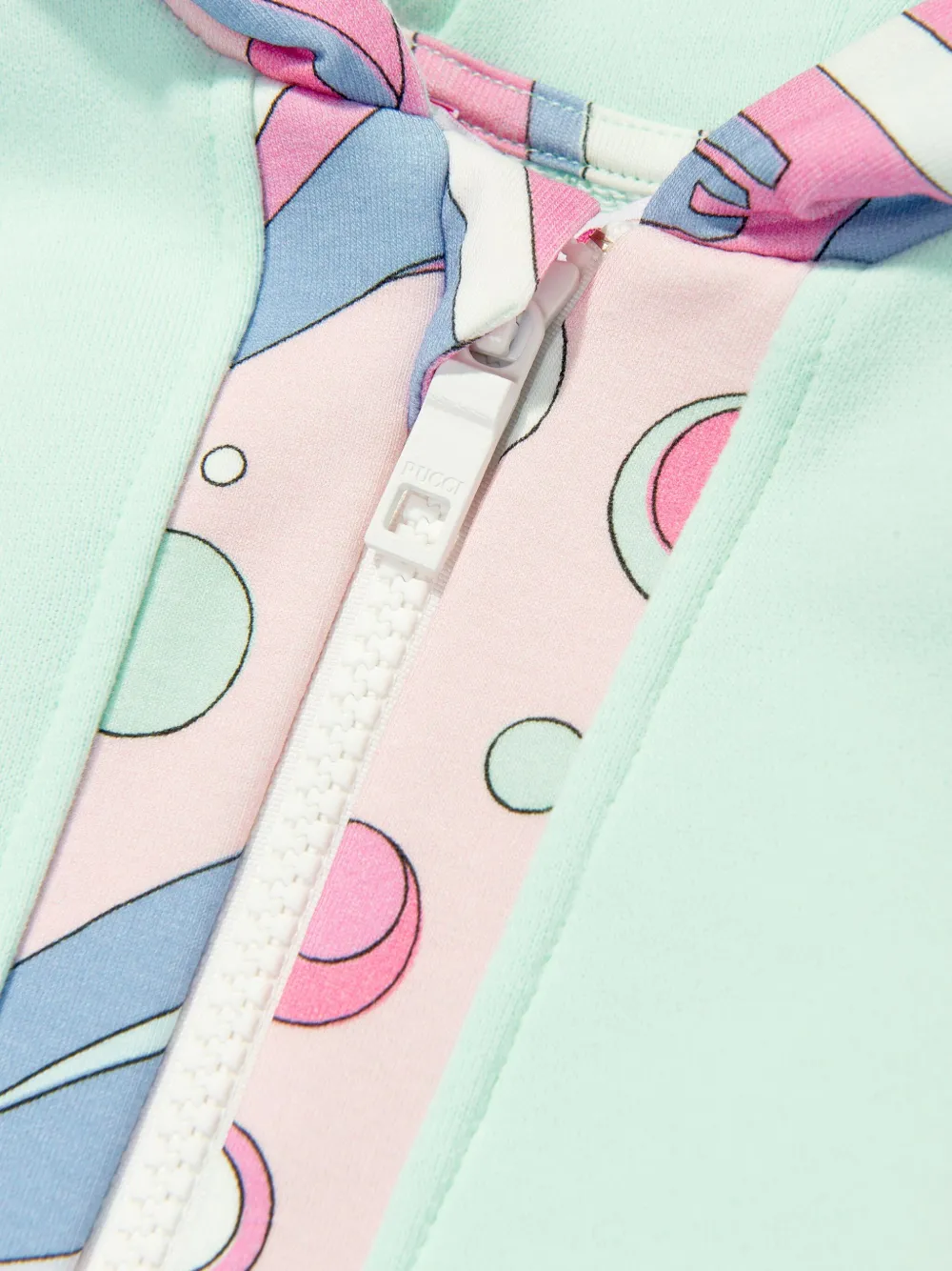 Shop Pucci Junior Fontane-print Hoodie In Green