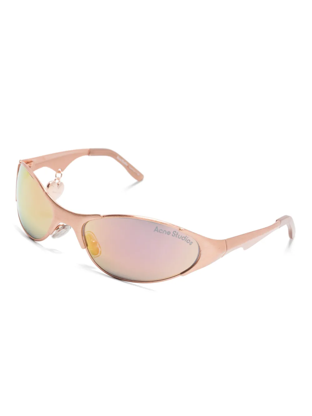 Acne Studios Zonnebril met bedeldetail - Roze