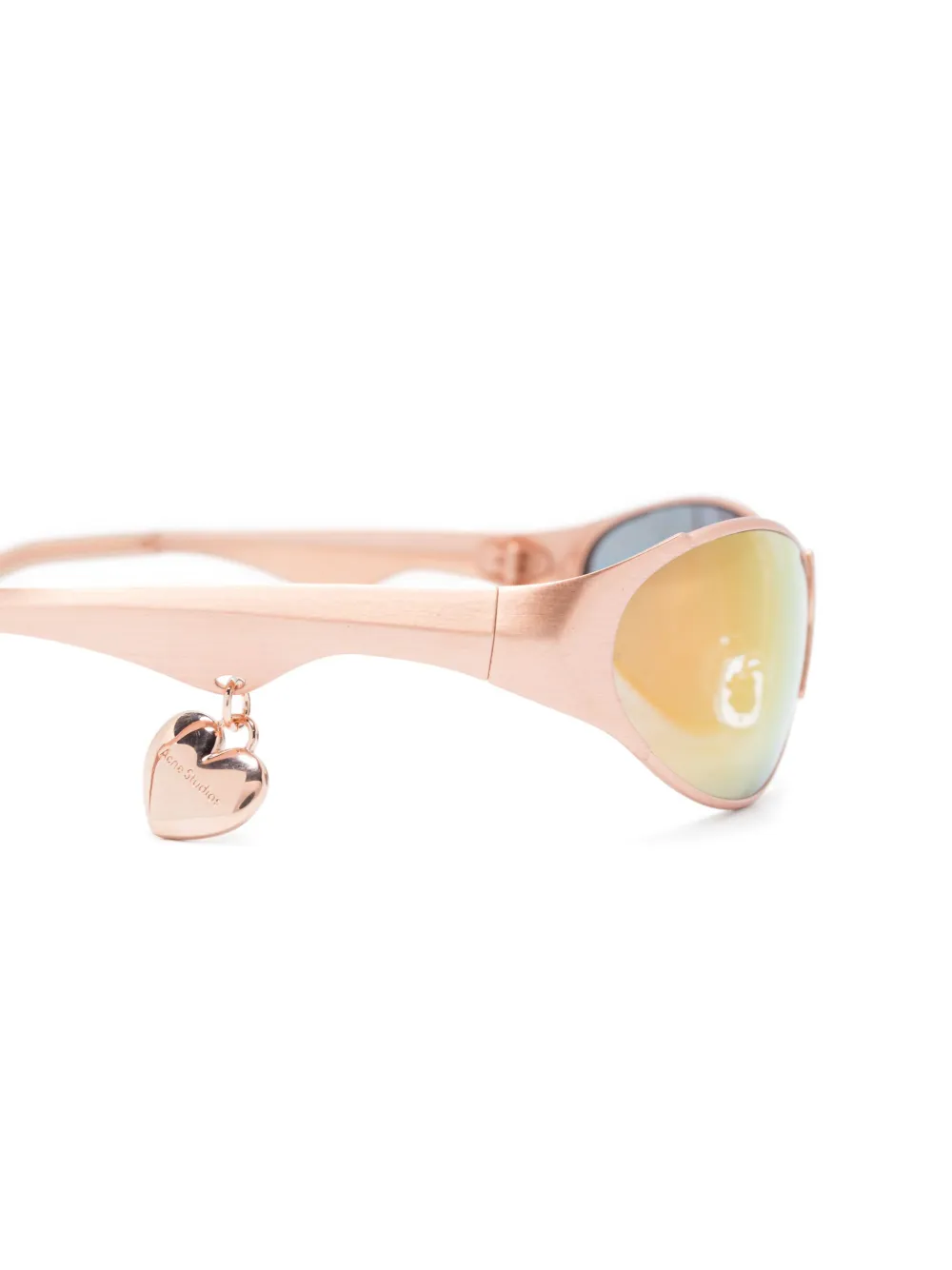 Acne Studios Zonnebril met bedeldetail Roze