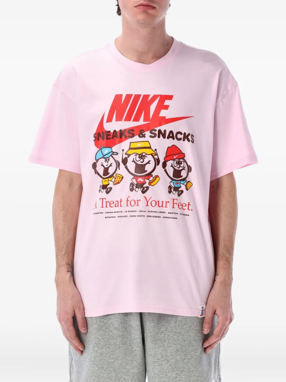 Nike Max90 graphic-print T-shirt | Pink | Image 1