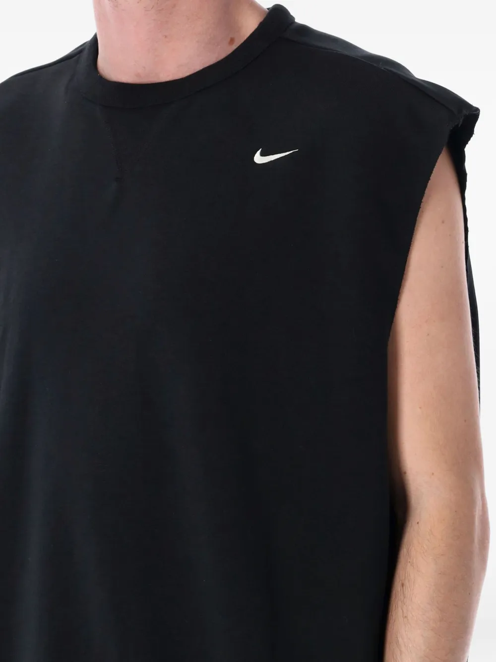 Nike Mouwloze oversized sweater Zwart