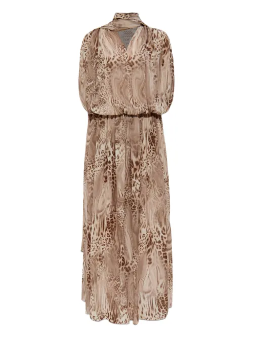 Robe imprimée en chiffon - Blumarine - Modalova
