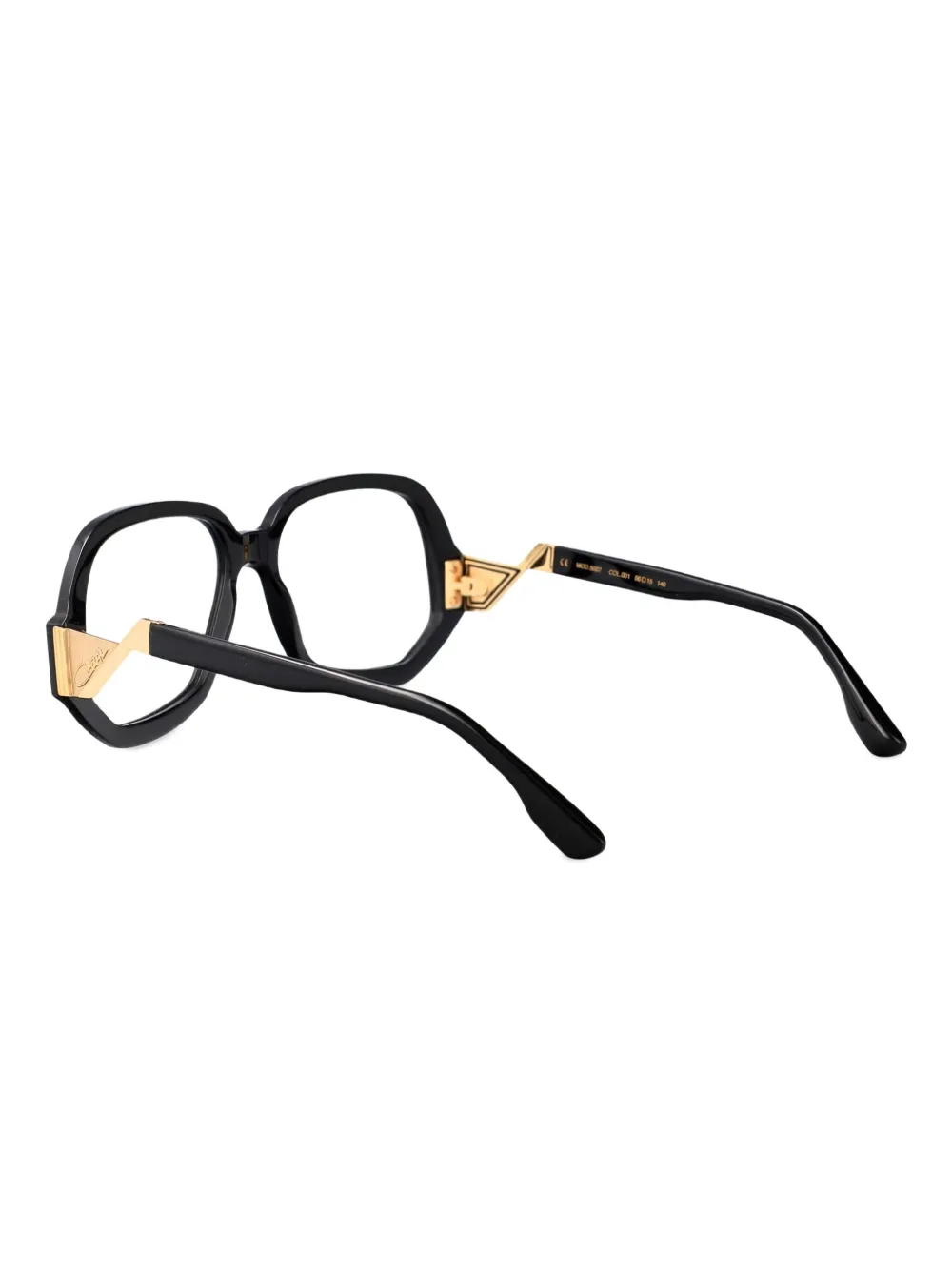 Cazal Bril met oversized montuur Zwart