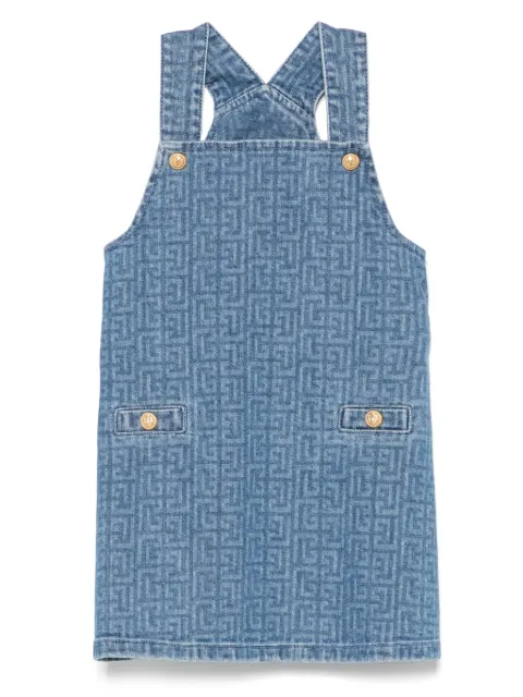 Balmain Kids PB-monogram dress