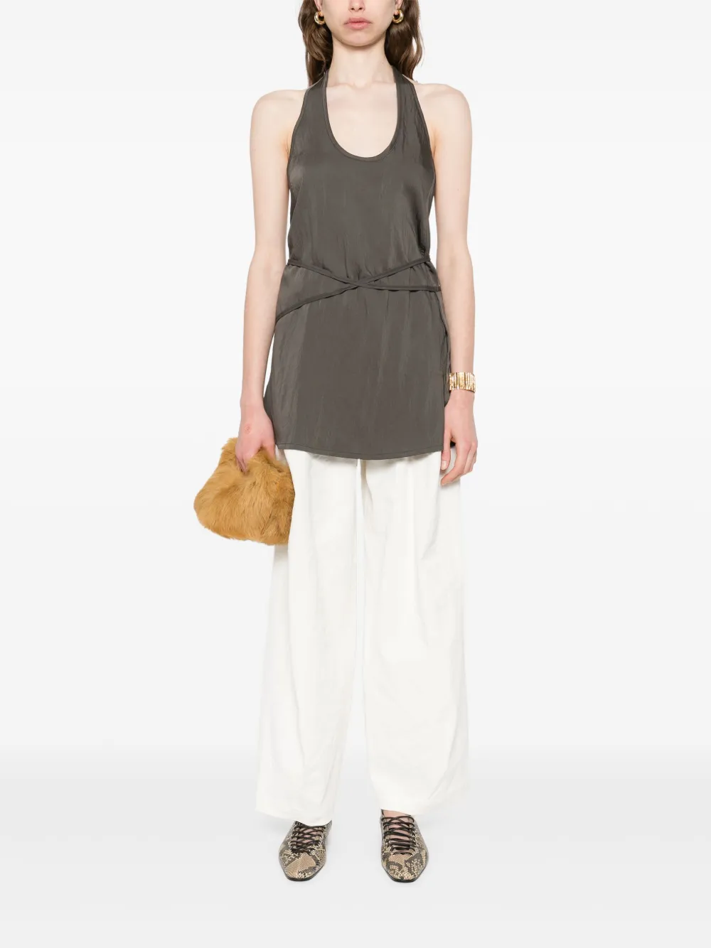 Uma Wang Paw broek - Wit