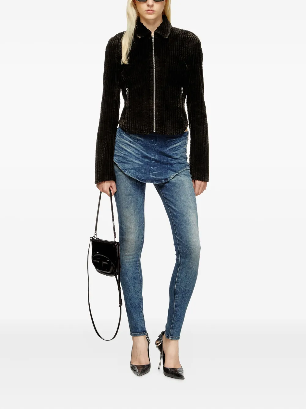 Diesel G-ENEA corduroy zip-up jacket | Cropped Jackets | Image 2