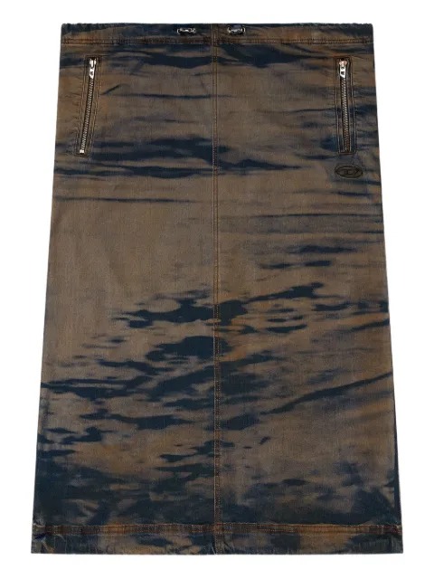 Diesel O-Mirtow-Den drawstring tie-dye skirt