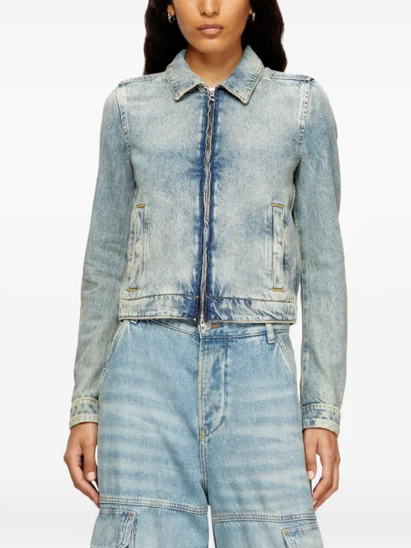 Diesel ジップアップ デニムジャケット | ブルー | FARFETCH JP