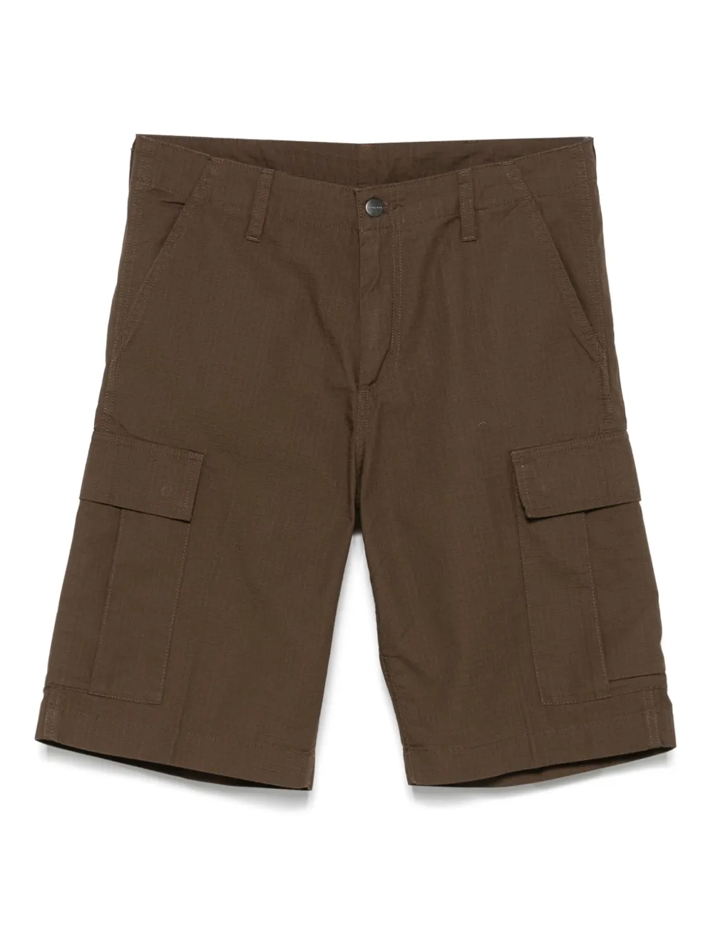 Carhartt WIP logo-patch cargo shorts | Brown | Image 1