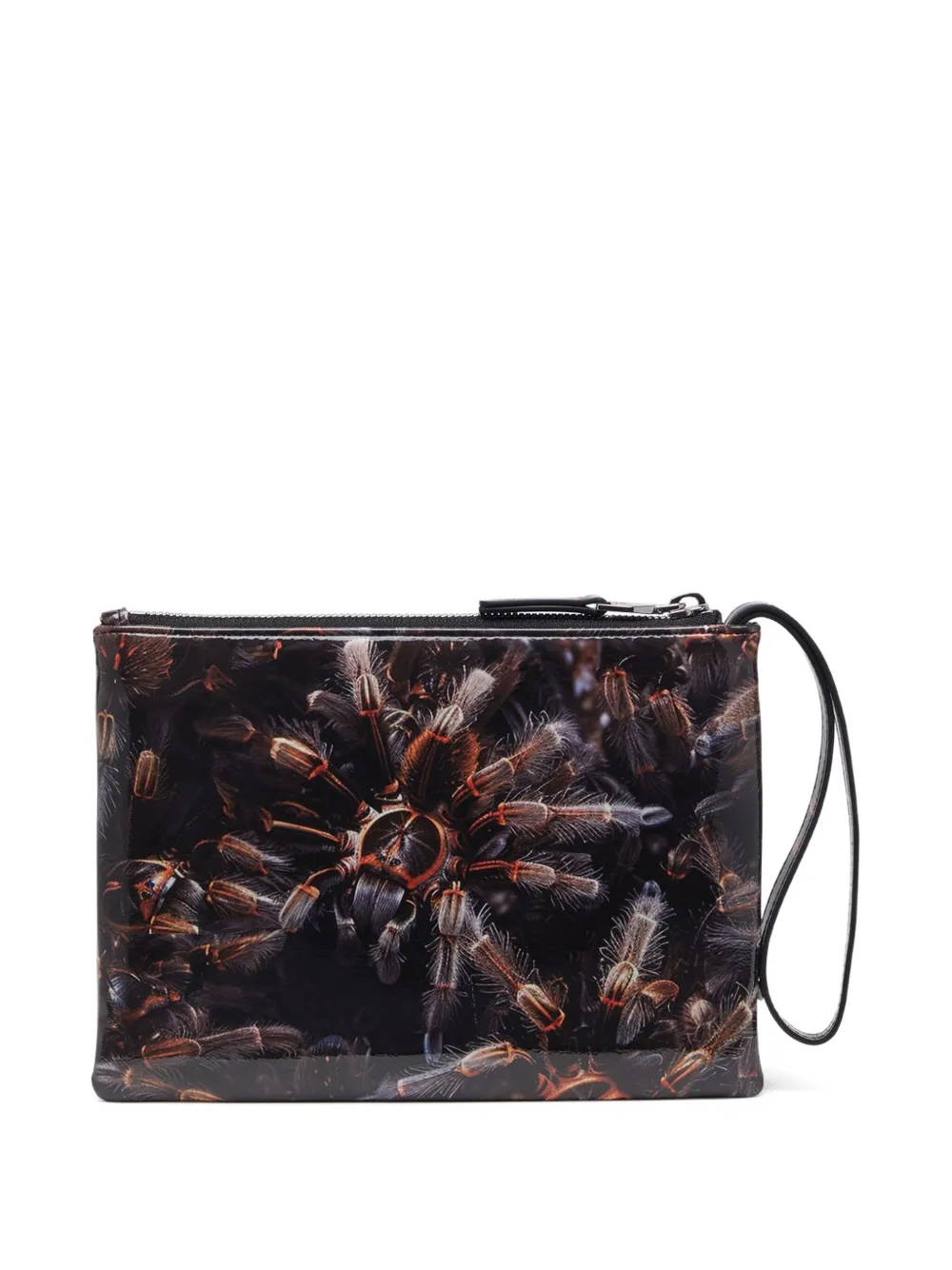 Diesel Buidel met tarantulaprint en polsband Zwart