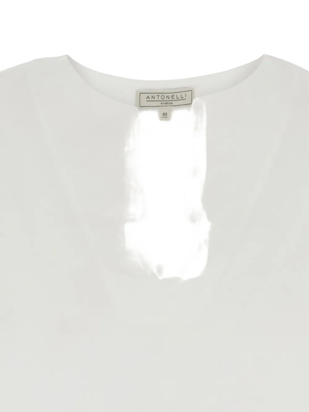 Antonelli T-shirt met V-hals Wit