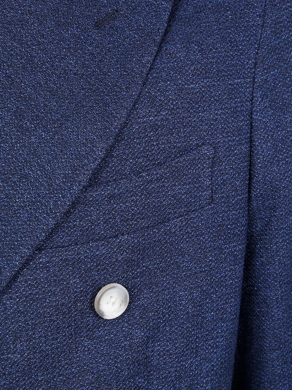 Barba Blazer van katoen-denim Blauw