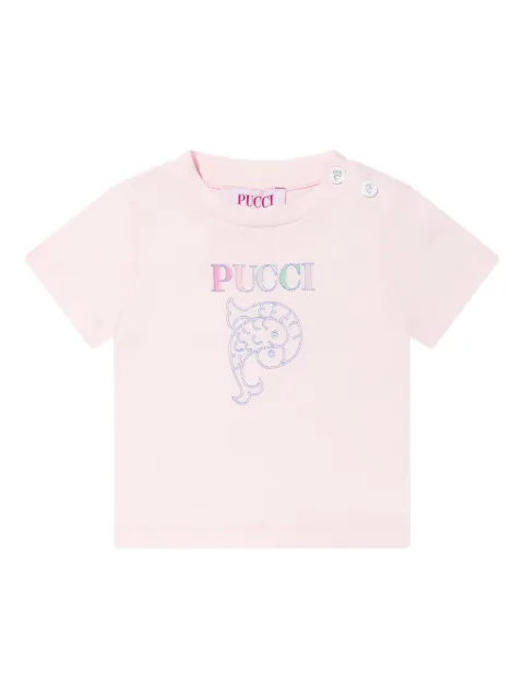 PUCCI Junior playera de algodón