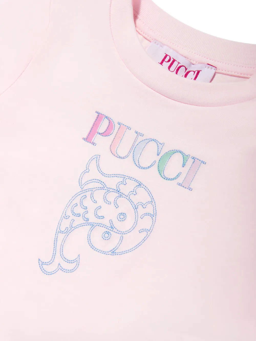 PUCCI Junior Katoenen T-shirt Roze