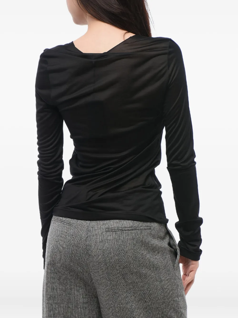 Saint Laurent Zijden blouse Zwart