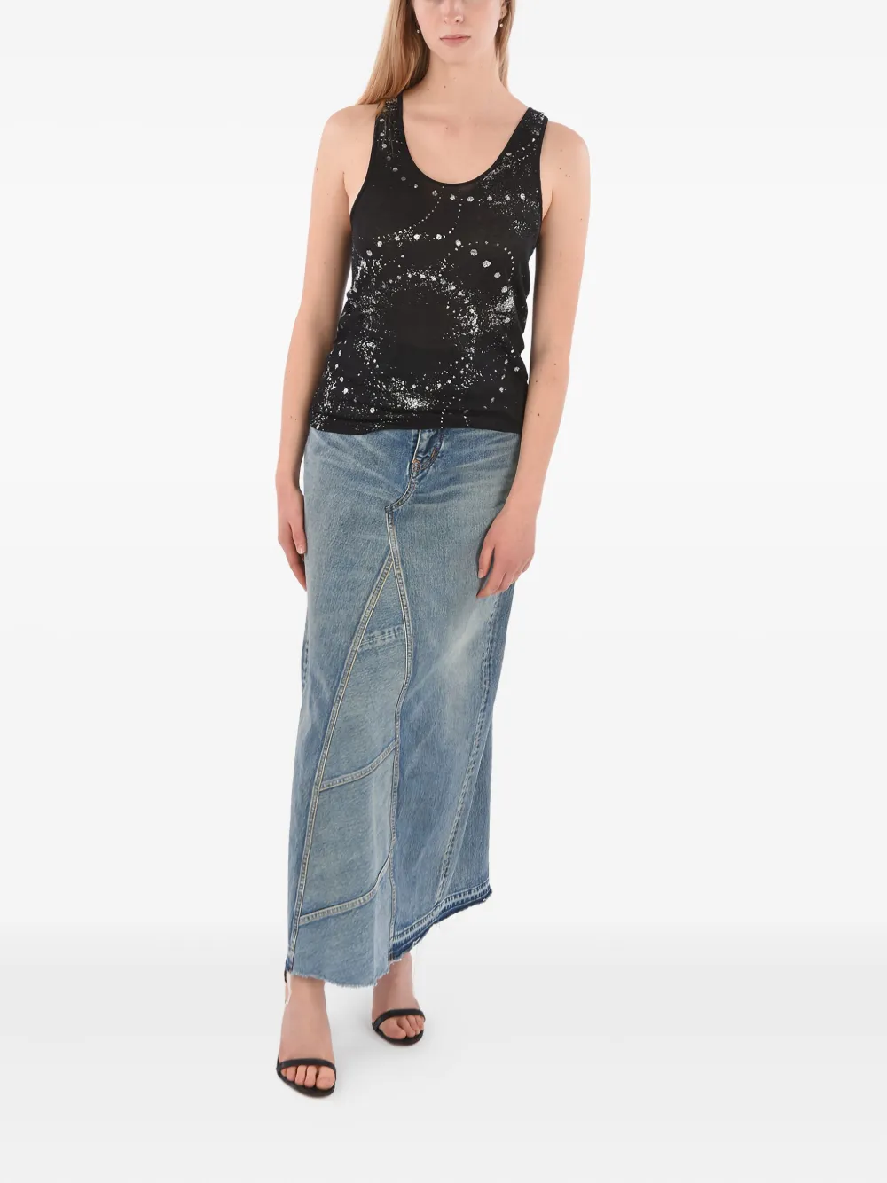 Saint Laurent Galaxy tanktop Zwart